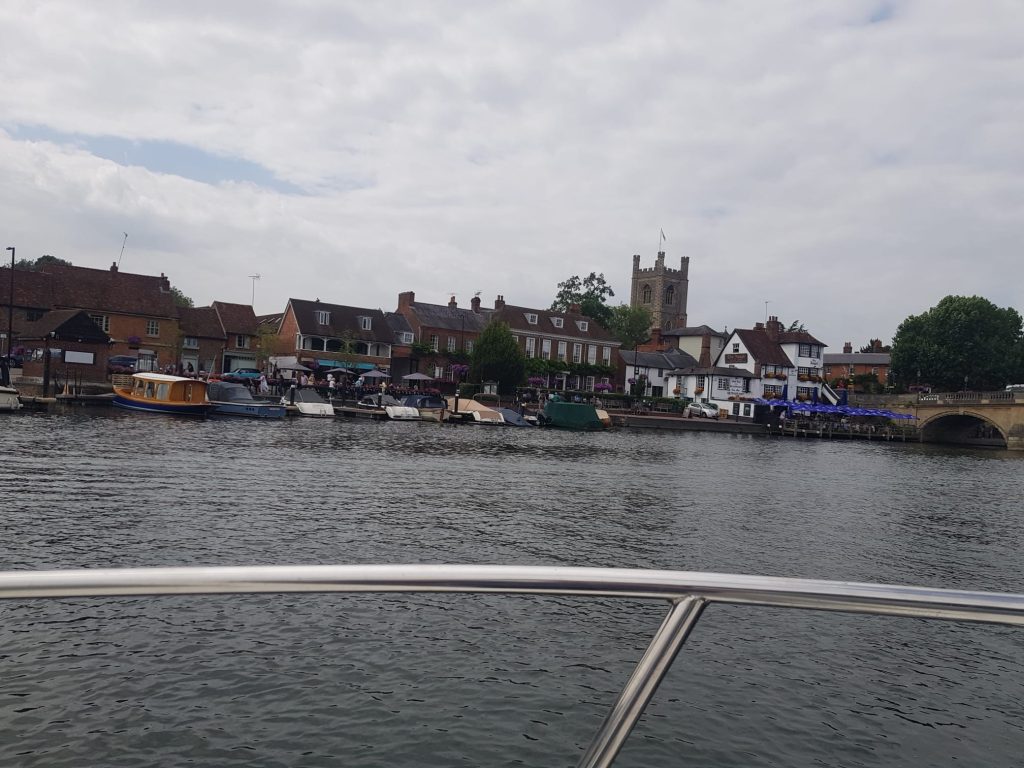 A view on the river from the annual Thames boat trip.